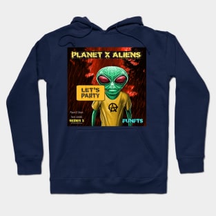 Retro 80's Alien Sci Fi Comic Book Style Hoodie